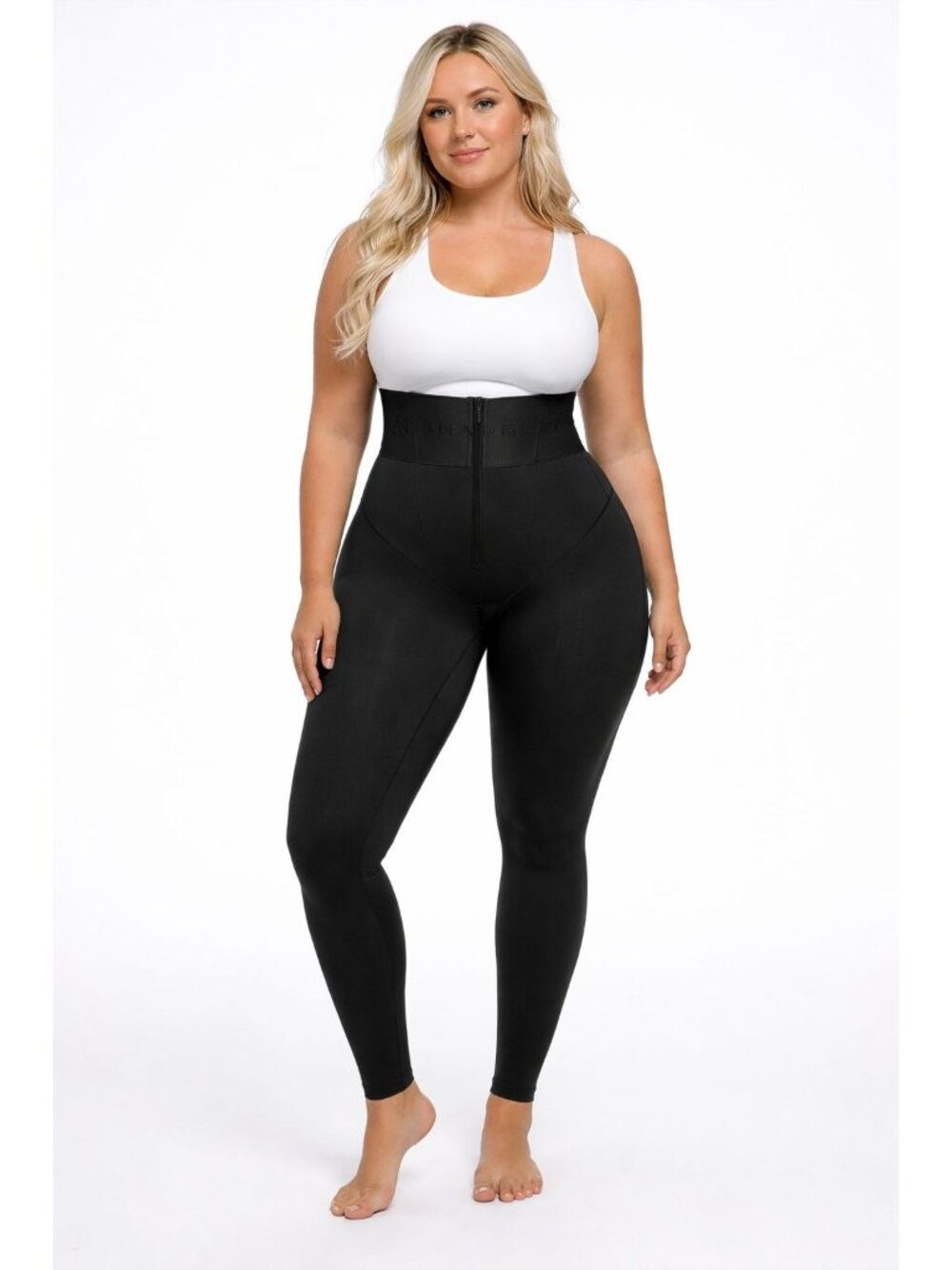 Shapellx Bare Essentials High-Waisted Shaping Leggings Black 3XL Full-Length NWT